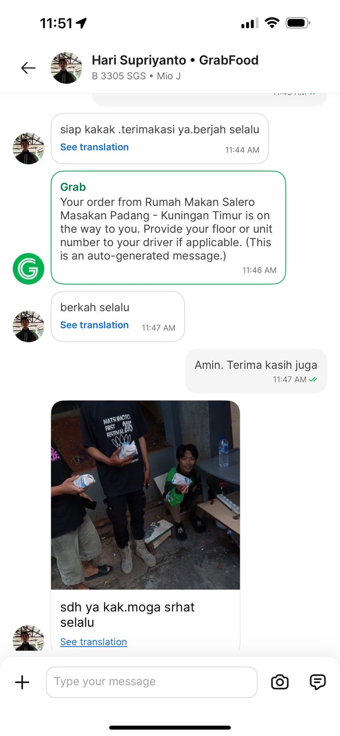 Saling peduli sopir ojol Saling peduli sopir ojol