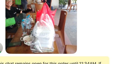 Haru! 10 Potret Netizen Asia Tenggara Pesan Makanan untuk Ojol di Indonesia