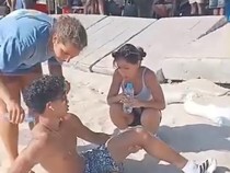 Video: Gegara Jalur Rusak, Turis Asing Cedera Saat Jogging di Pantai Kuta