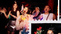 Keseruan Andien berpesta bersama teman-temannya. (Foto: dok Instagram andien)