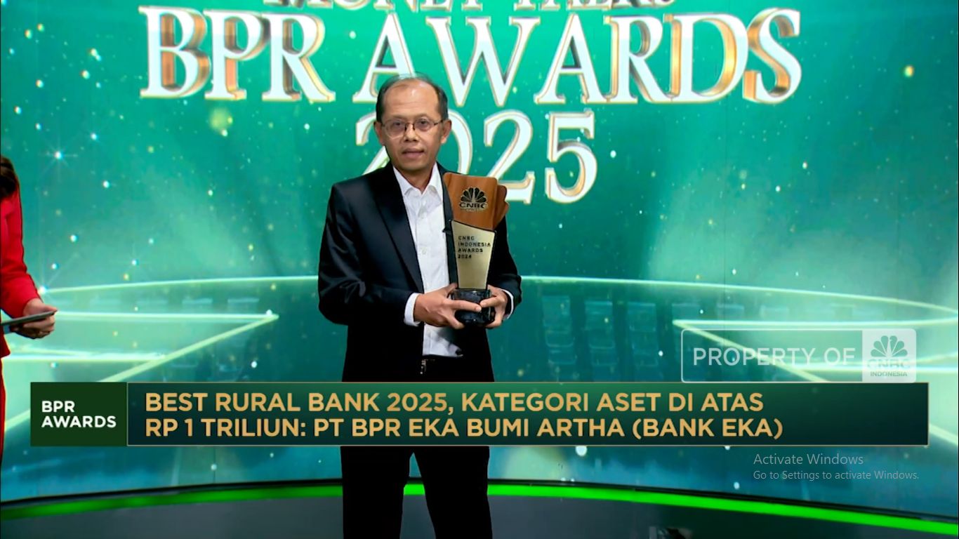 Bank Eka Raih Best Rural Bank 2025 Kategori Aset di Atas Rp 1 Triliun(CNBC Indonesia TV)