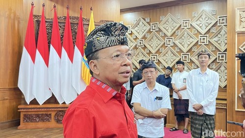 Gubernur Bali Wayan Koster di Jayasabha, Kamis (4/9/2025). (Rizki Setyo)