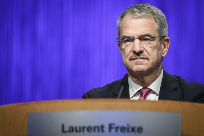 CEO Laurent Freixe attends a general shareholders meeting of Swiss food giant Nestle in Ecublens, near Lausanne, on April 16, 2025. Swiss food giant Nestle announced on September 1, 2025 it had dismissed Laurent Freixe as chief executive with immediate effect over an 