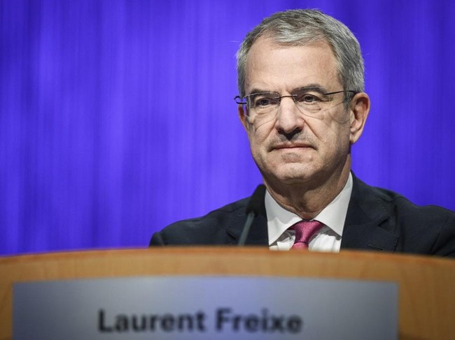 CEO Laurent Freixe attends a general shareholders meeting of Swiss food giant Nestle in Ecublens, near Lausanne, on April 16, 2025. Swiss food giant Nestle announced on September 1, 2025 it had dismissed Laurent Freixe as chief executive with immediate effect over an undisclosed romantic relationship with a direct subordinate. This was a necessary decision. Nestles values and governance are strong foundations of our company. I thank Laurent for his years of service, chairman Paul Bulcke said in a statement. (Photo by GABRIEL MONNET / AFP)