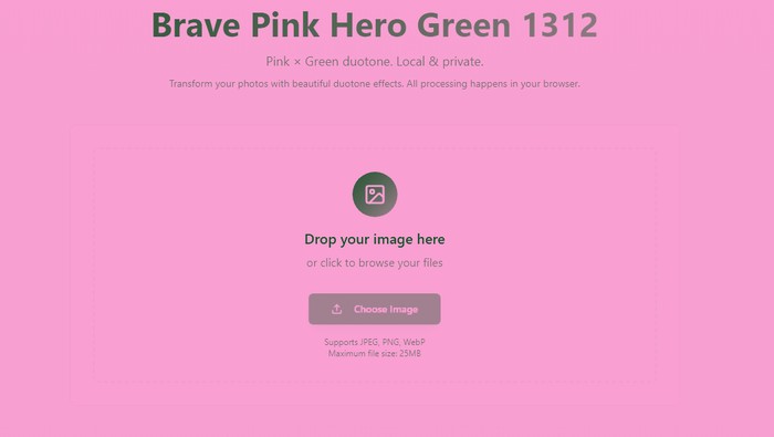 Link Foto Brave Pink Hero Green