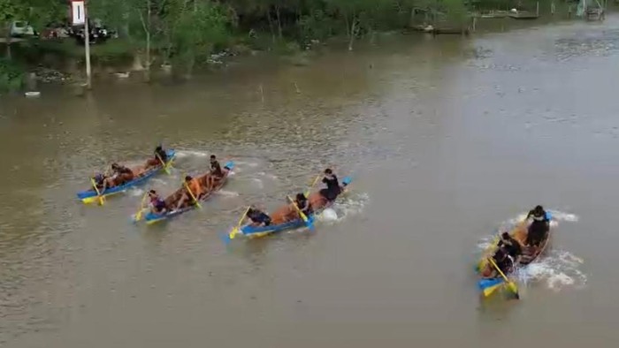 Lokasi Festival Pacu Sampan di Pekanbaru. (Foto: Dok Istimewa).