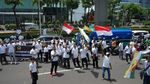 Massa Partai Berkarya Desak Kemenkumham Sahkan Hasil Munas