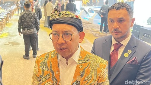 Menteri Kebudayaan Fadli Zon saat ditemui di Chandi Summit 2025 di Bali, Kamis (4/9/2025). Rizki Setyo Samudero