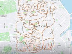 Keren! Pelari Bikin Lukisan Jalur Lari dengan Aplikasi Strava