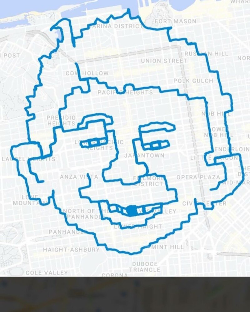 Pelari Buat Lukisan Pakai Aplikasi Strava