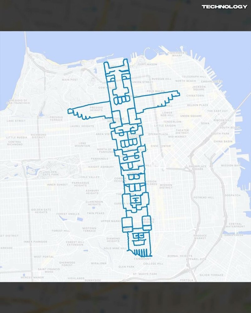 Pelari Buat Lukisan Pakai Aplikasi Strava