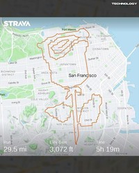 Pelari Buat Lukisan Pakai Aplikasi Strava