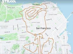 Keren! Pelari Bikin Lukisan Jalur Lari dengan Aplikasi Strava