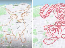 Keren! Pelari Bikin Lukisan Jalur Lari dengan Aplikasi Strava