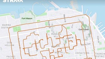 Lenny Maughan, yang dikenal sebagai Picasso dari Strava, telah mengubah jalanan San Francisco menjadi kanvasnya melalui penggunaan teknologi modern yang inovatif. Foto: Instagram/@lennymaughan