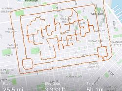 Keren! Pelari Bikin Lukisan Jalur Lari dengan Aplikasi Strava