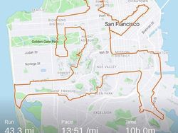 Keren! Pelari Bikin Lukisan Jalur Lari dengan Aplikasi Strava