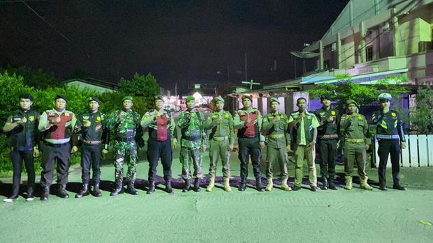Sinergi TNI-Polri dan Satpol PP menjaga keamanan Kabupaten Kepulauan Meranti, Riau.