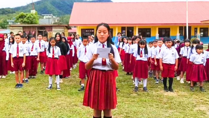 Siswa SD di Krayan, Kabupaten Nunukan, mengirimkan surat terbuka kepada Presiden Prabowo Subianto.