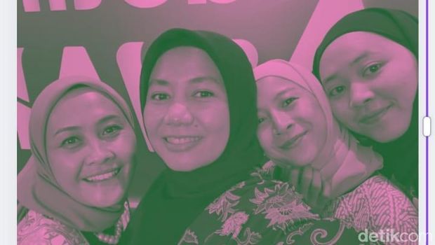 Edit foto Brave pink Hero Green di Canva