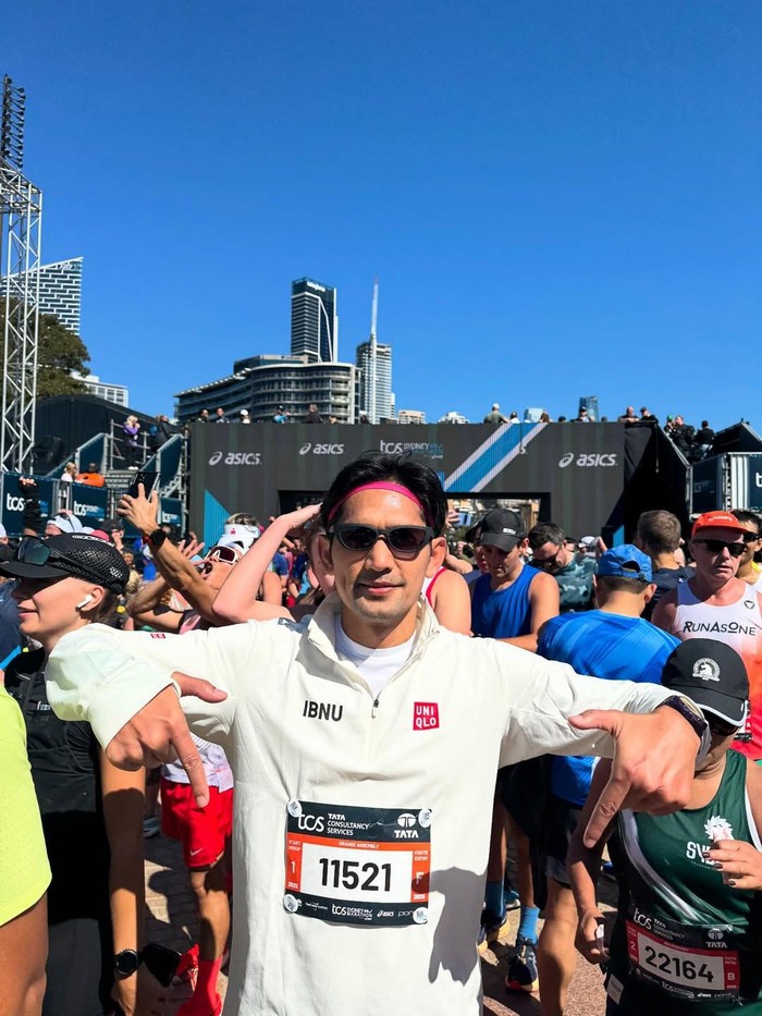 Ibnu Jamil ikut Sydney Marathon pada 31 Agutsus 2025.