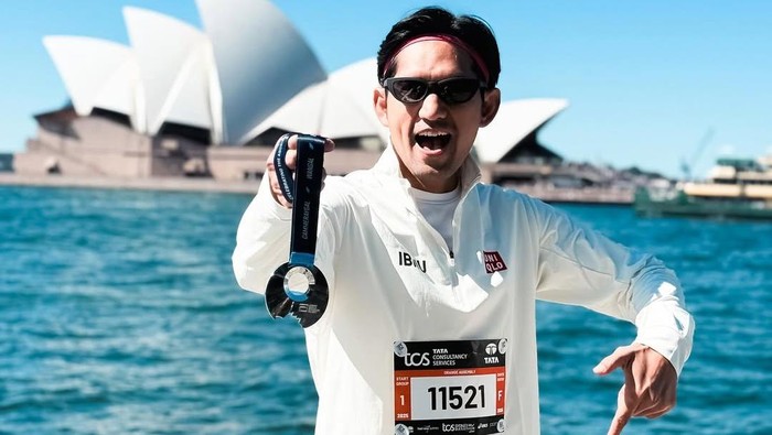 Ibnu Jamil ikut Sydney Marathon pada 31 Agutsus 2025.