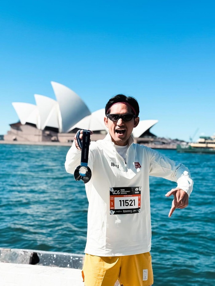 Ibnu Jamil ikut Sydney Marathon pada 31 Agutsus 2025.