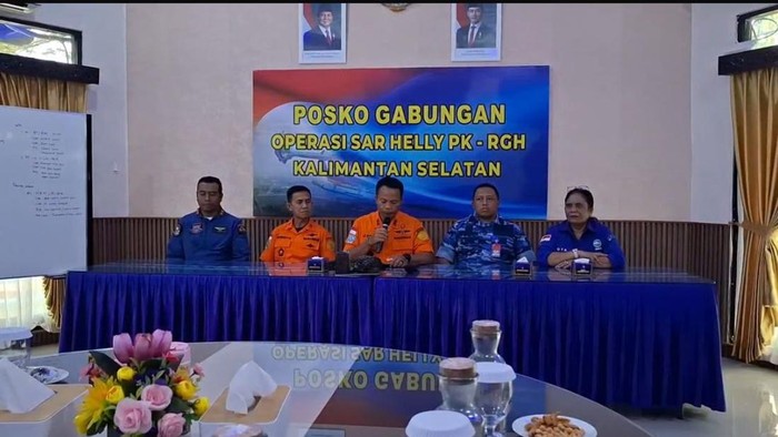 Jumpa pers penutupan operasi SAR pencarian helikopter jatuh di Tanah Bumbu.