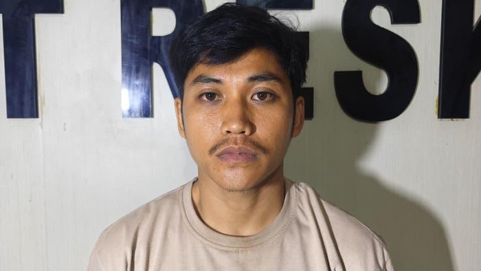 Polisi menangkap pemuda berinisial AH (26) yang menganiaya pacarnya, DF (27) menggunakan setrika panas di Kendari, Sulawesi Tenggara (Sultra).
