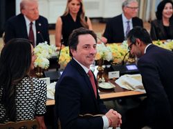 Momen Langka! Bos-bos Teknologi Dunia Kompak Puji Trump di Gedung Putih