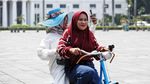 Ontel Warna-Warni Jadi Primadona Wisatawan di Kota Tua Jakarta