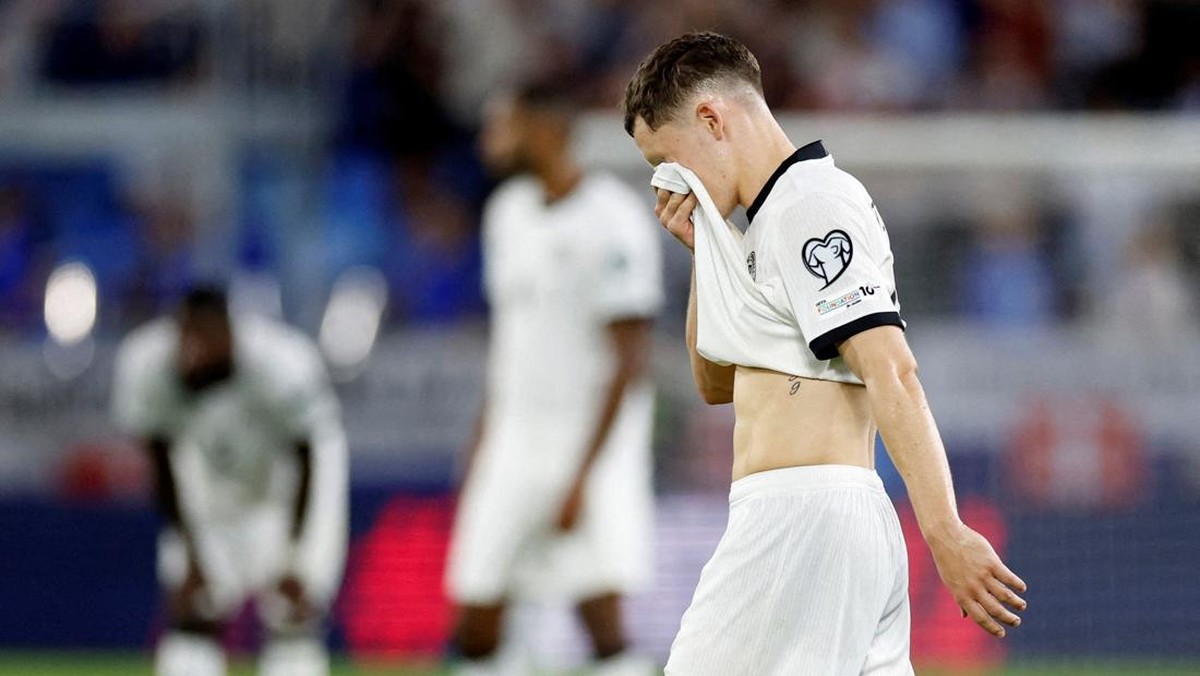 Timnas Jerman sedang kalah melulu, ukir kekalahan ketiga beruntun setelah menyerah 0-2 dari Slovakia. 9Foto: REUTERS/David W Cerny)
