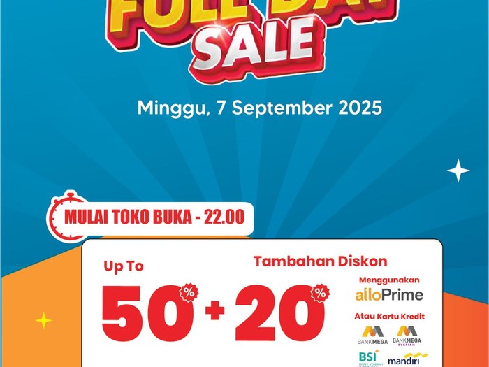 Transmart Full Day Sale Minggu 7 September