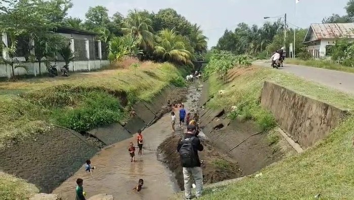 Bendungan Daerah Irigasi Air Satan, Muara Beliti dikeringkan