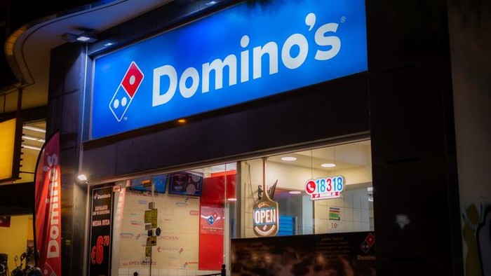 Ilustrasi gerai Dominos Pizza