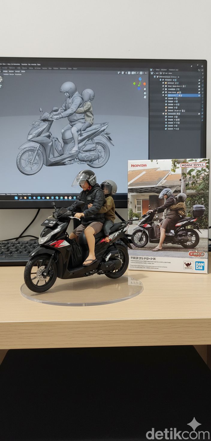 Hasil edit foto menjadi action figure menggunakan Gemini AI
