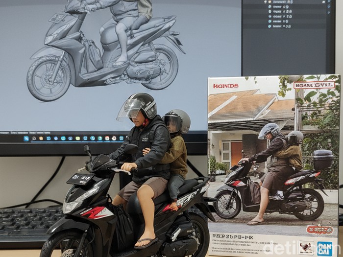 Hasil edit foto menjadi action figure menggunakan Gemini AI