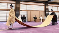 Pangeran Hisahito dari Jepang, putra Putra Mahkota Akishino dan Putri Mahkota Kiko, menghadiri upacara kedewasaan di Istana Kekaisaran di Tokyo, Jepang, pada 6 September 2025. Foto: via REUTERS/KYODO