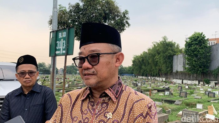 Menteri Pendidikan Dasar dan Menengah (Mendikdasmen) sekaligus Sekretaris Umum PP Muhammadiyah, Abdul Mu’ti ( Belia/detikcom)