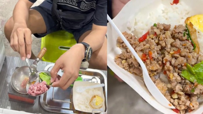 pasar malam Thailand hadirkan permainan masak-masakan dengan menu Thai Kaprao sungguhan