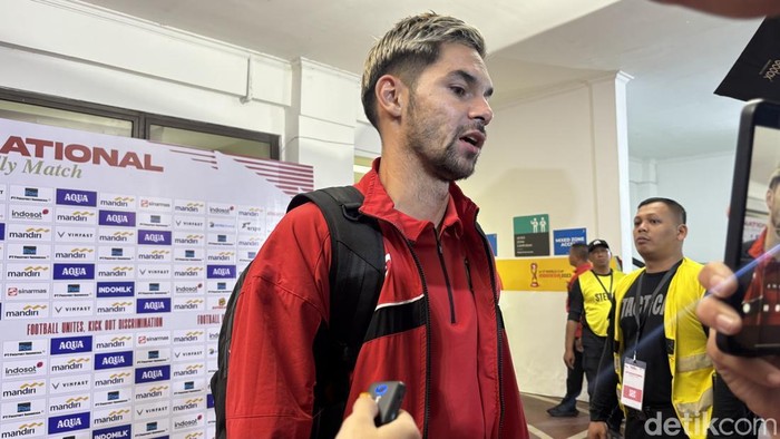 Sandy Walsh usai pertandingan Timnas Indonesia VS Taiwan.