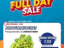 Ada Obral Anggur Muscat di Transmart Full Day Sale, Harga Jadi Semurah Ini