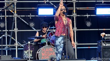 Kaka dan Bimbim dari Slank. Foto: Adi Fida Rahman/detikINET