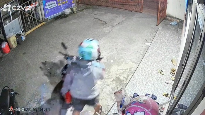 Aksi curanmor di Palembang terekam CCTV