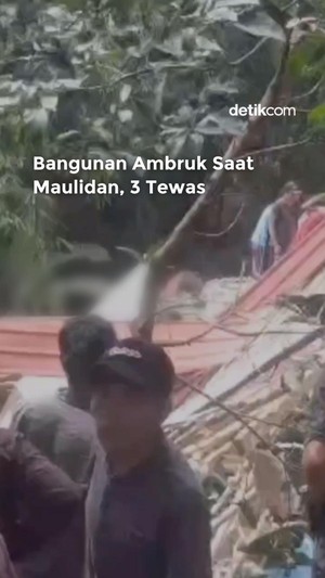 Video: Bangunan Ambruk saat Maulidan, 3 Tewas