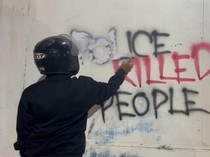 Polisi Buru Pembuat Coretan Police Killed People di Kota Pasuruan