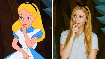 Alice di film Alice in Wonderland. Foto: The Brighter Side News