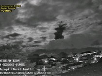 Marapi Erupsi lagi Malam Ini, Semburkan Abu 1.200 Meter