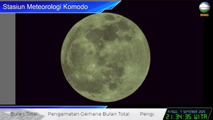 Live Streaming Gerhana Bulan Total 7-8 September 2025