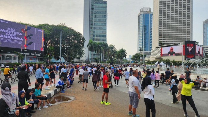 Suasana CFD Jakarta, Minggu 7 September 2025